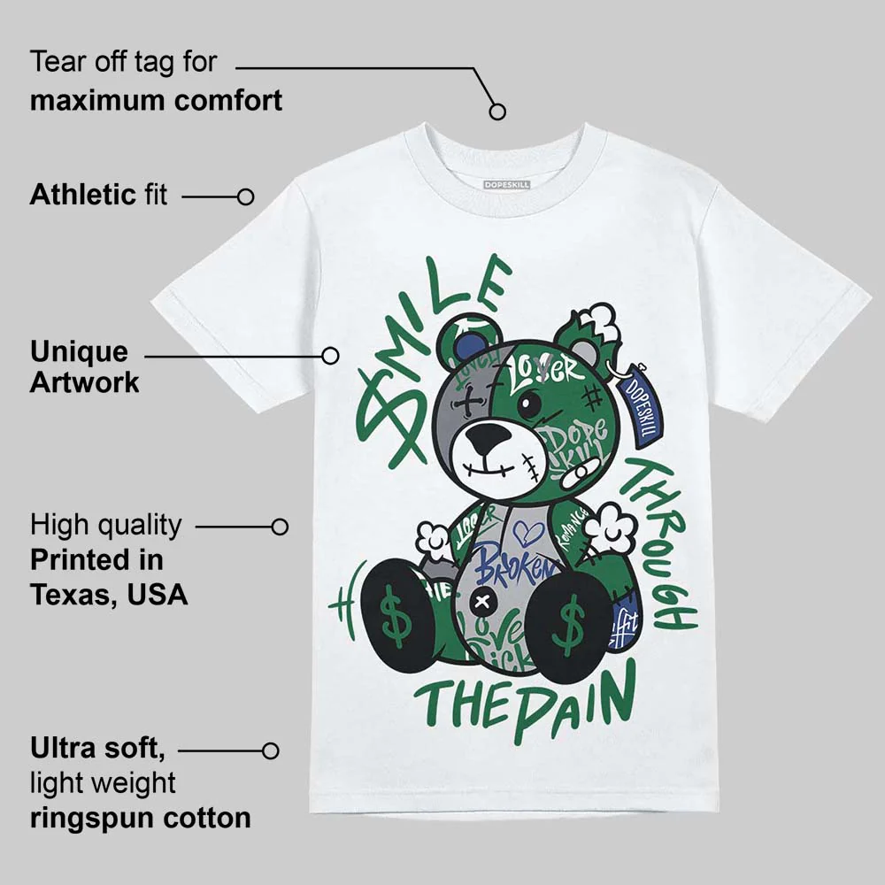 GT-2160 Shamrock Green DopeSkill T-Shirt Smile Through The Pain Graphic - Image 3