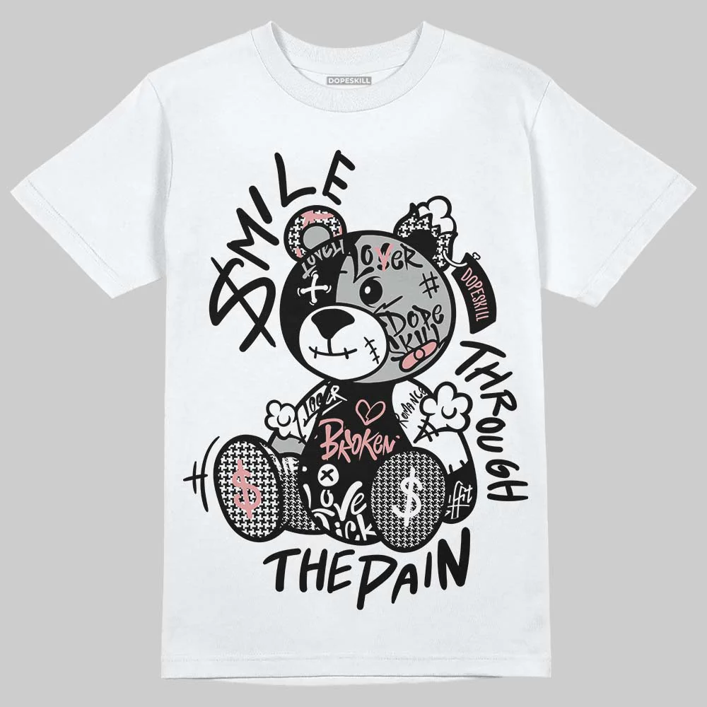 Harris Tweed x Black/Phantom Dunk DopeSkill T-Shirt Smile Through The Pain Graphic