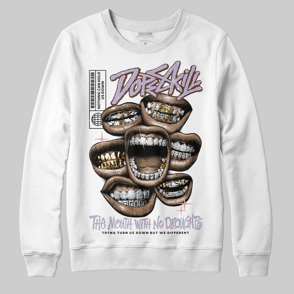Harris Tweed x Denim Turquoise Dunk DopeSkill Sweatshirt The Mouth With No Droughts Graphic - Image 2
