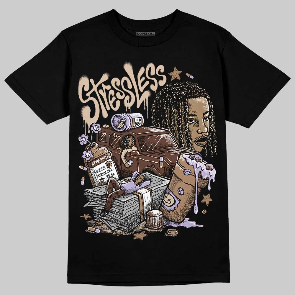 Harris Tweed x Sesame/Violet Mist Dunk DopeSkill T-Shirt Stressless Graphic - Image 2