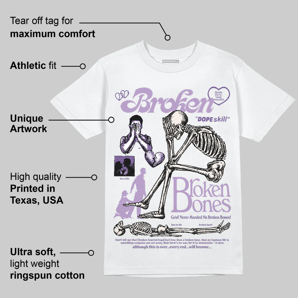 Hydrangeas 10s DopeSkill T-Shirt Broken Bones Graphic - Image 3