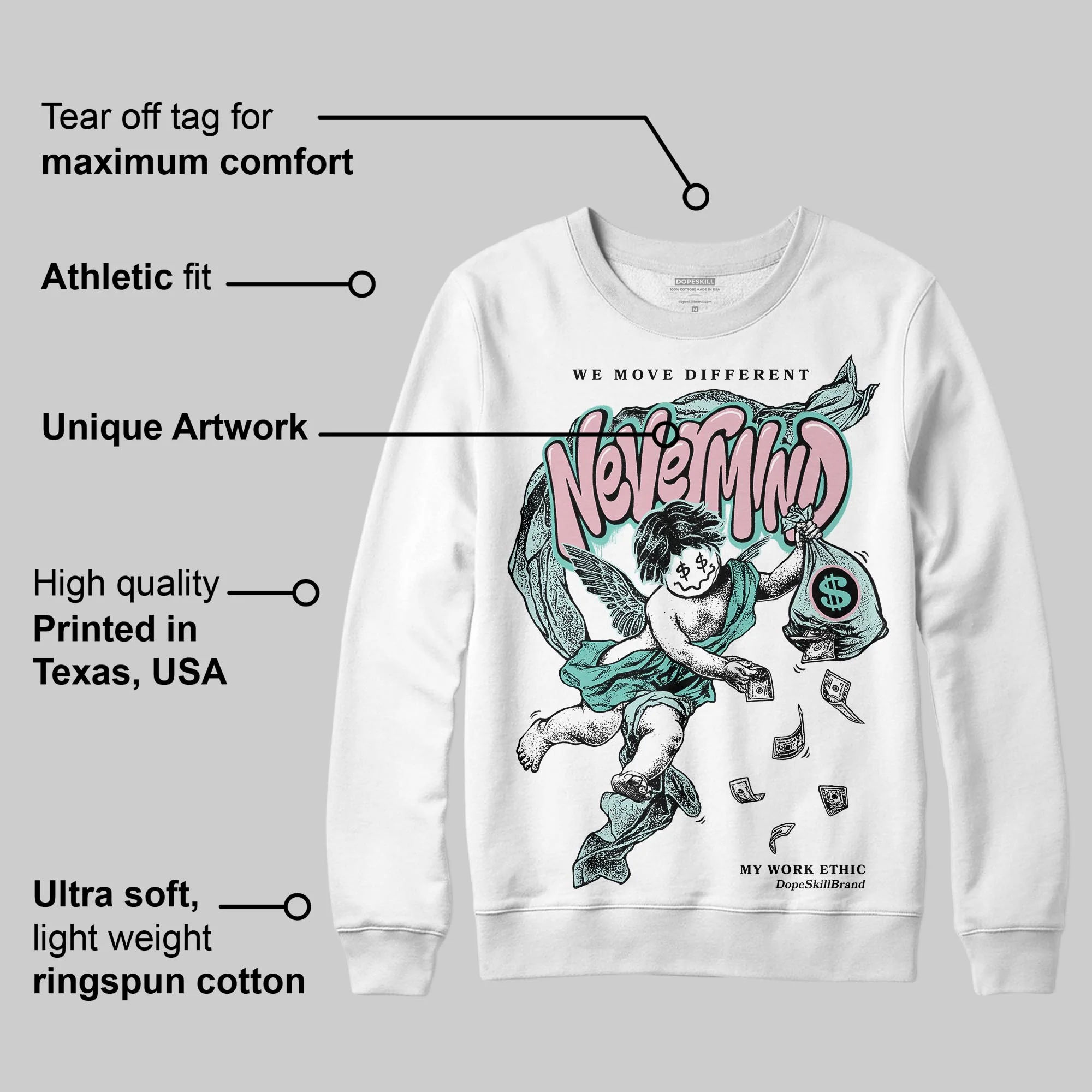 Igloo 11s DopeSkill Sweatshirt Nevermind Graphic - Image 3