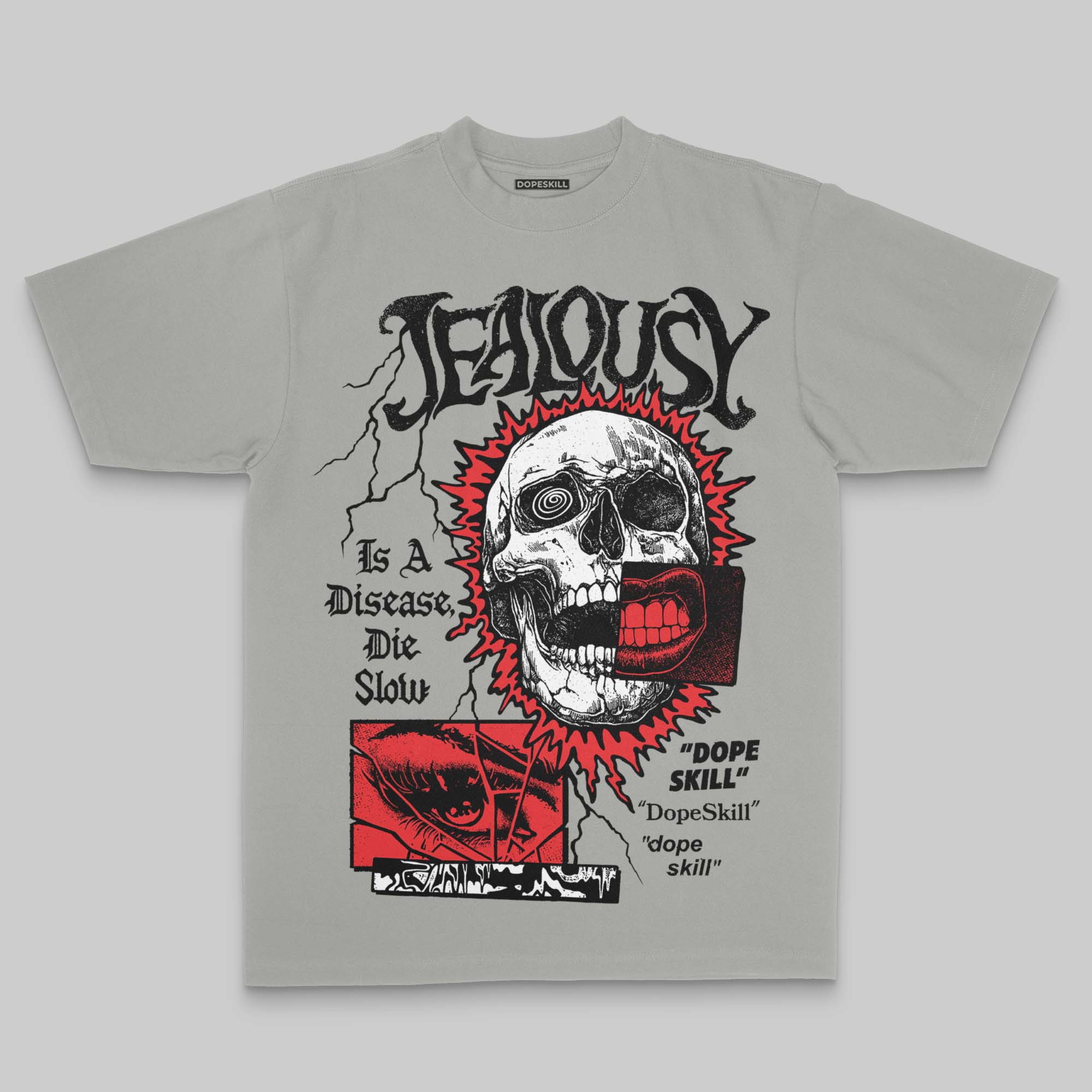 Jealousy Oversize Print DopeSkill T-shirt - Image 5