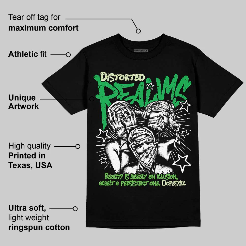 Jumpman Jack “Green Spark” DopeSkill T-Shirt Distorted Realms Graphic - Image 3