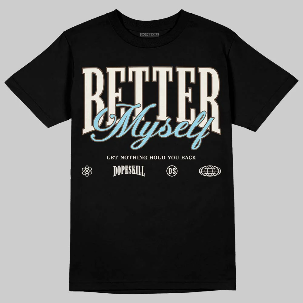 Kayano 12.1 Cream/Stillwater DopeSkill T-Shirt Better Myself Graphic - Image 2