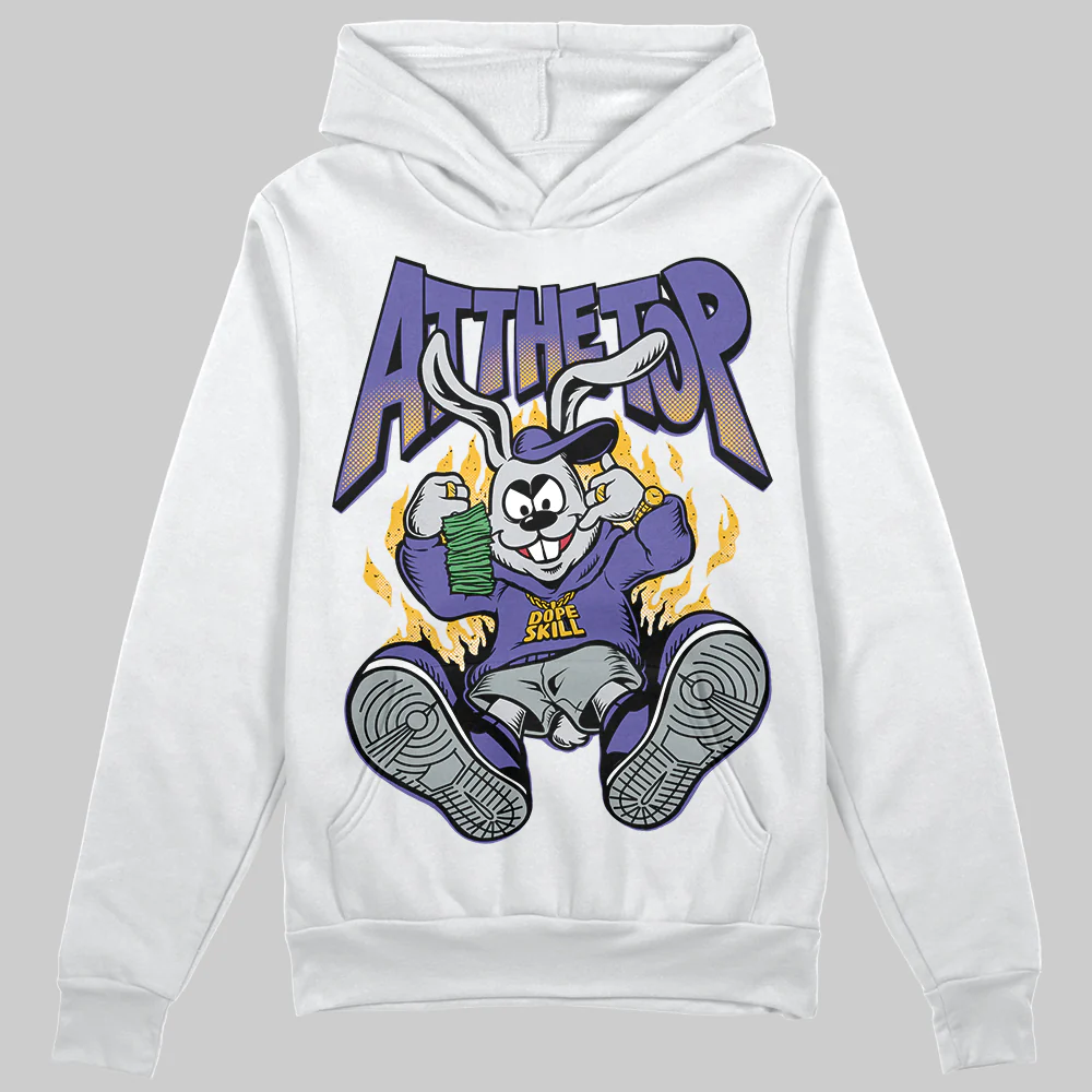 Lakers 4s DopeSkill Hoodie Sweatshirt At The Top Graphic - Image 2