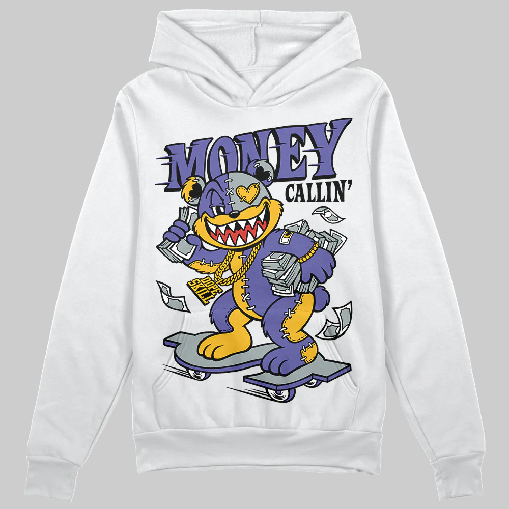 Lakers 4s DopeSkill Hoodie Sweatshirt Money Callin' Graphic - Image 2