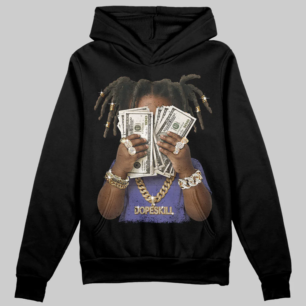 Lakers 4s DopeSkill Hoodie Sweatshirt Rich Youth Graphic