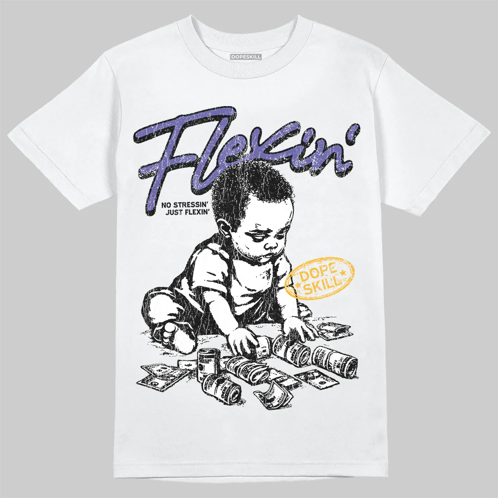 Lakers 4s DopeSkill T-Shirt Flexin' Graphic - Image 2