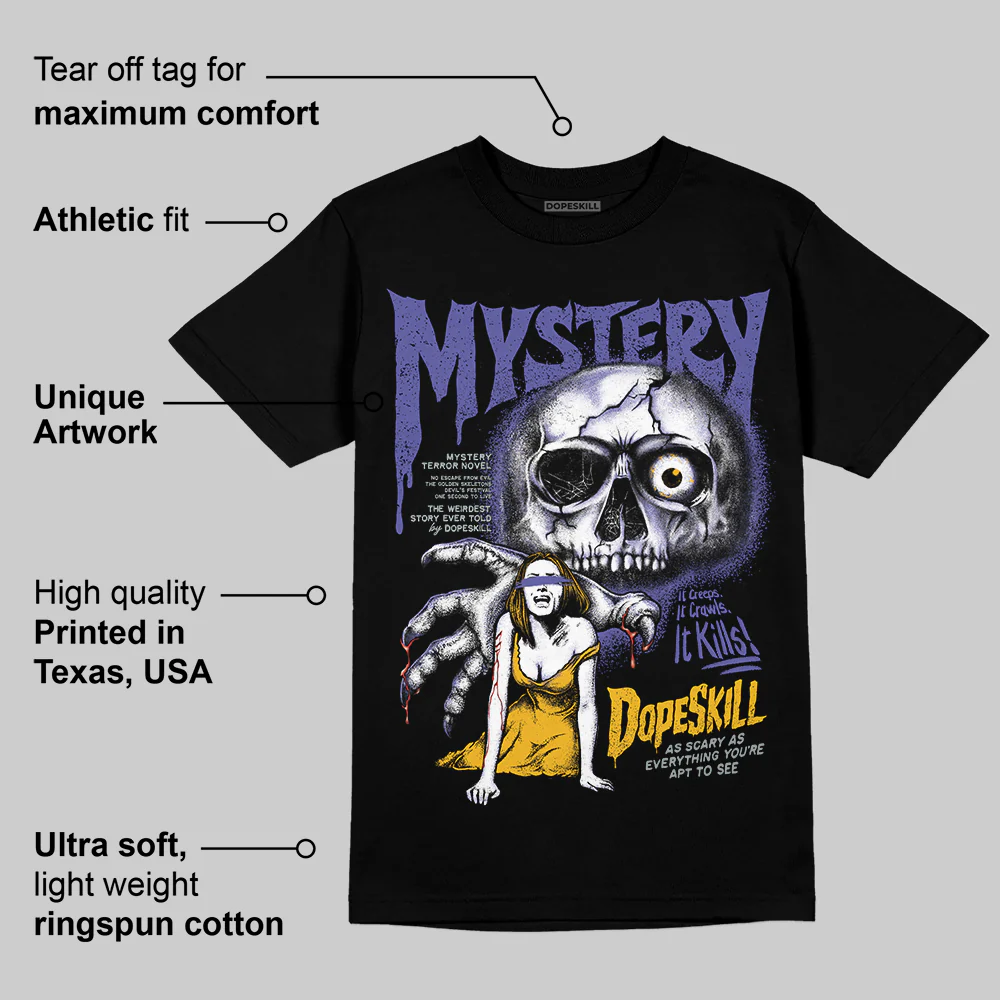 Lakers 4s DopeSkill T-Shirt Mystery Ghostly Grasp Graphic - Image 3