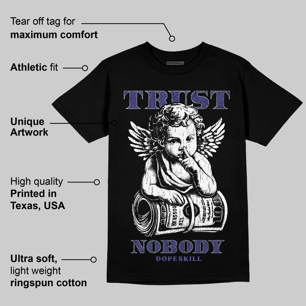 Lakers 4s DopeSkill T-Shirt Trust Nobody Graphic - Image 3