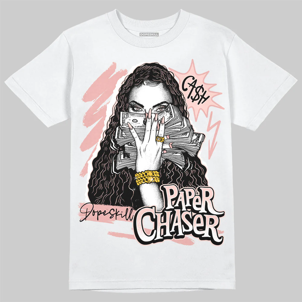 Leather Curb Glitter Pale Pink DopeSkill T-Shirt NPC Graphic - Image 2