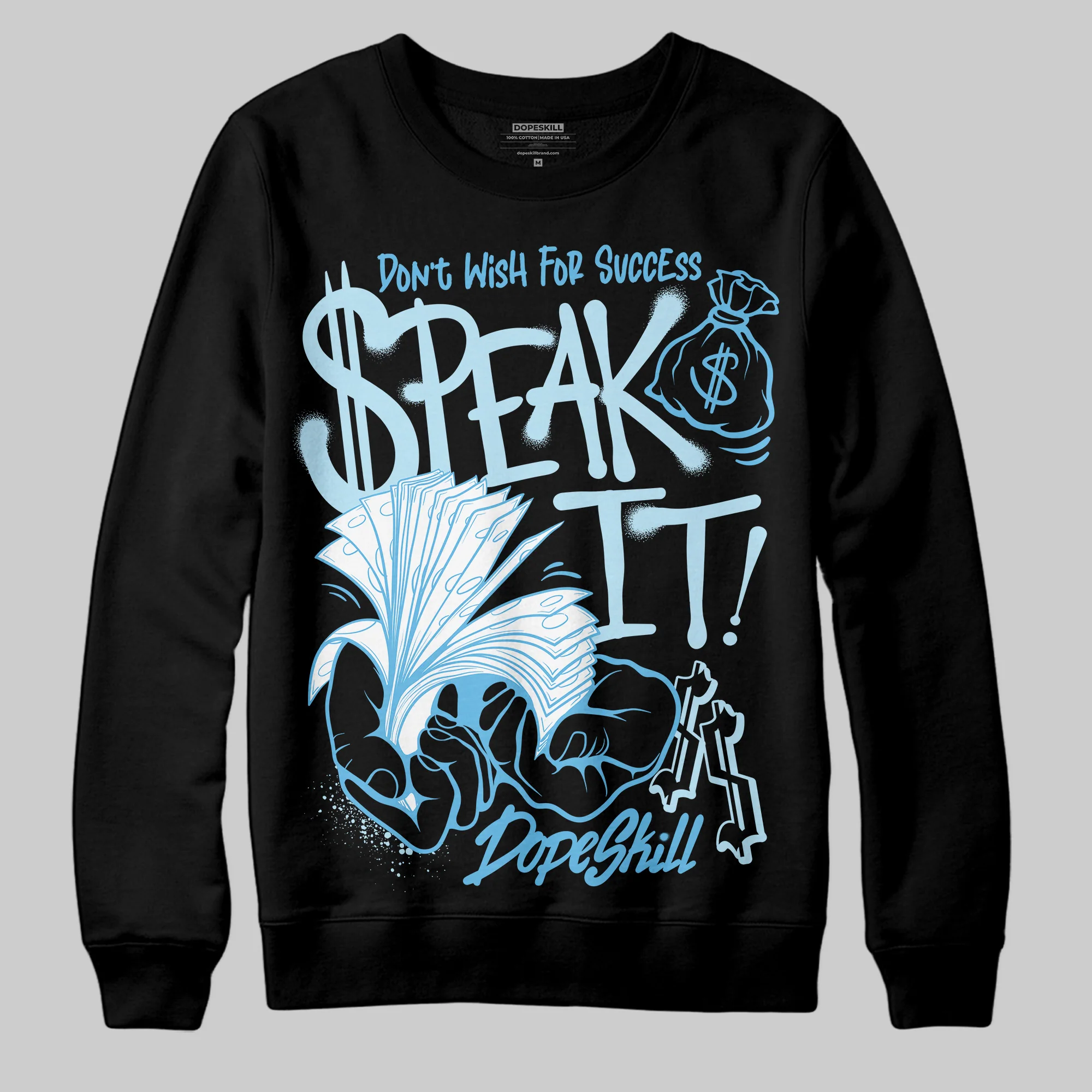 Legend Blue 11s DopeSkill Sweatshirt Speak It Graphic - Image 2
