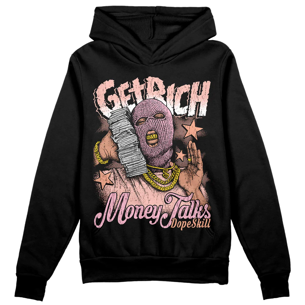 Legend Pink 11s DopeSkill Hoodie Sweatshirt Get Rich Graphic - Image 2