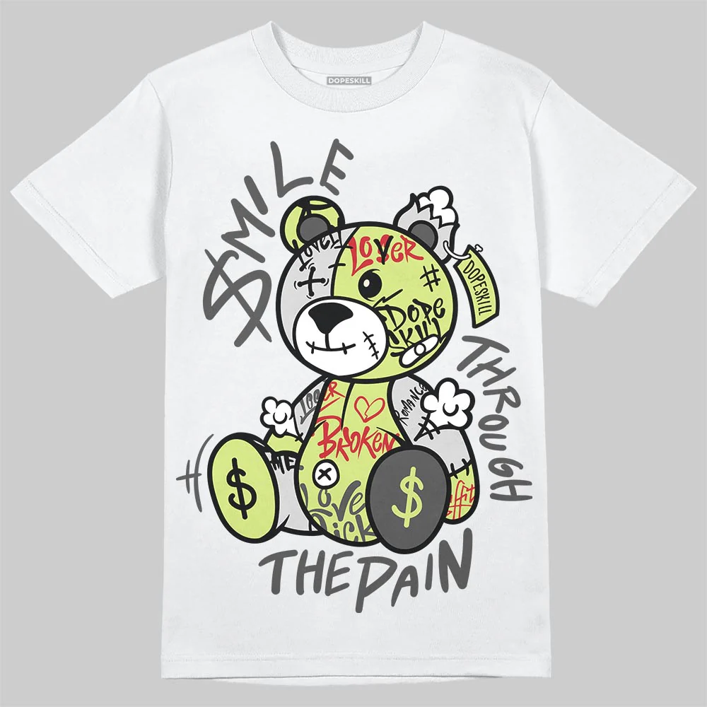 Light Lemon Twist 4s DopeSkill T-Shirt Smile Through The Pain Graphic - Image 2