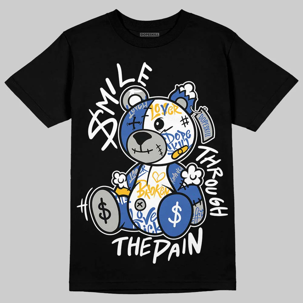 Lucky Shorts 3s DopeSkill T-Shirt Smile Through The Pain Graphic - Image 2
