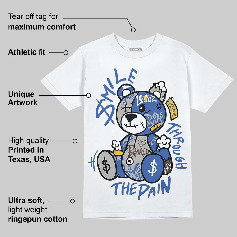 Lucky Shorts 3s DopeSkill T-Shirt Smile Through The Pain Graphic - Image 3