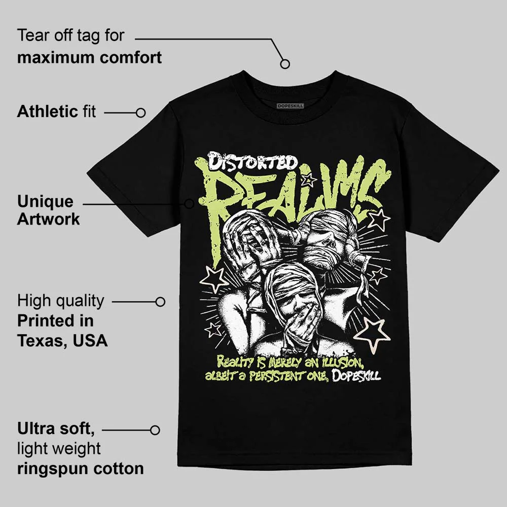 Luminous Green 5s DopeSkill T-Shirt Distorted Realms Graphic - Image 3