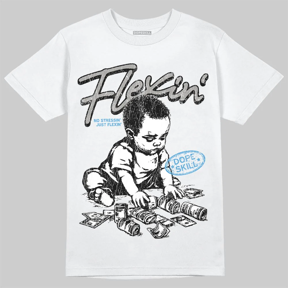 Max 95 Blue Spark DopeSkill T-Shirt Flexin' Graphic - Image 2
