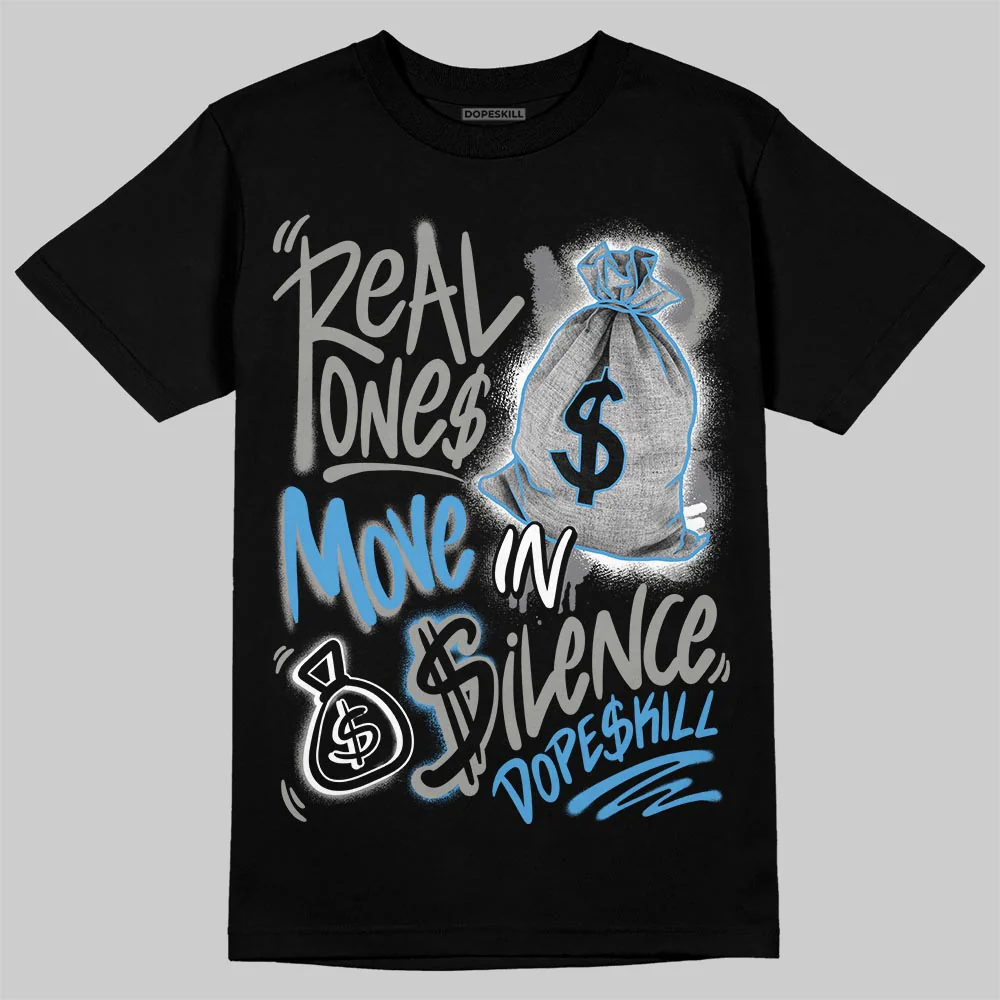 Max 95 Blue Spark DopeSkill T-Shirt Real Ones Move In Silence Graphic