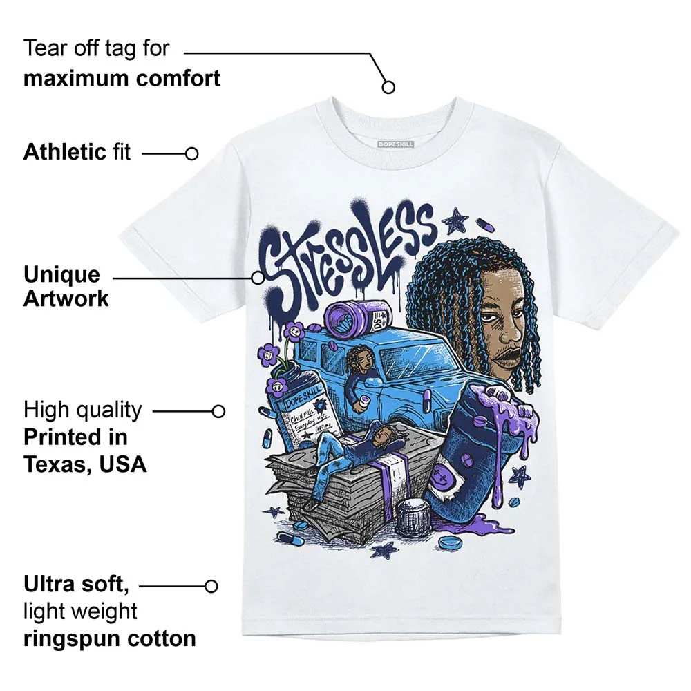 Midnight Navy 3s DopeSkill T-Shirt Stressless Graphic - Image 3
