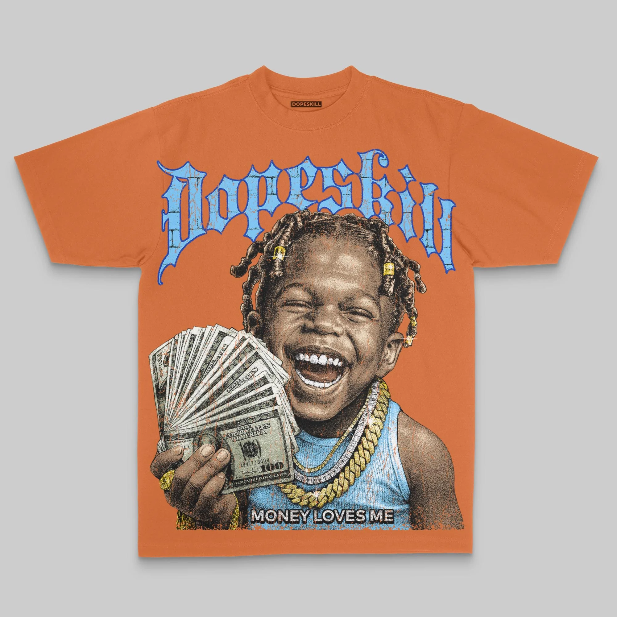 Money Loves Me Oversize Print DopeSkill T-shirt - Image 10