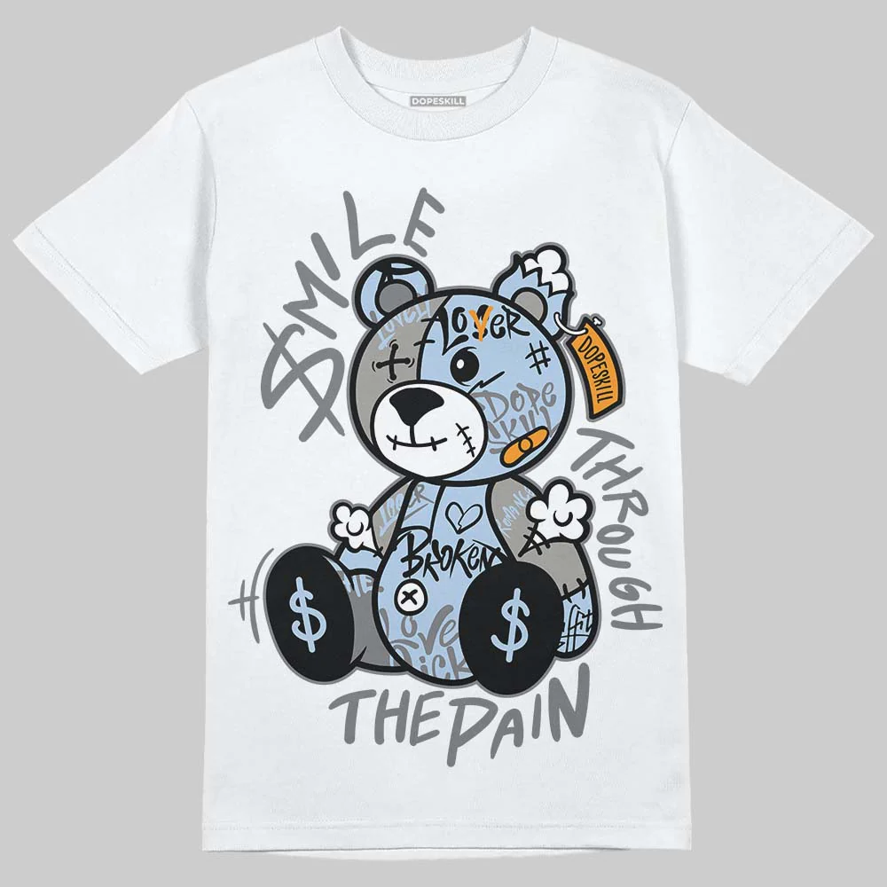 NB 2000 “Silver/Blue” DopeSkill T-Shirt Smile Through The Pain Graphic