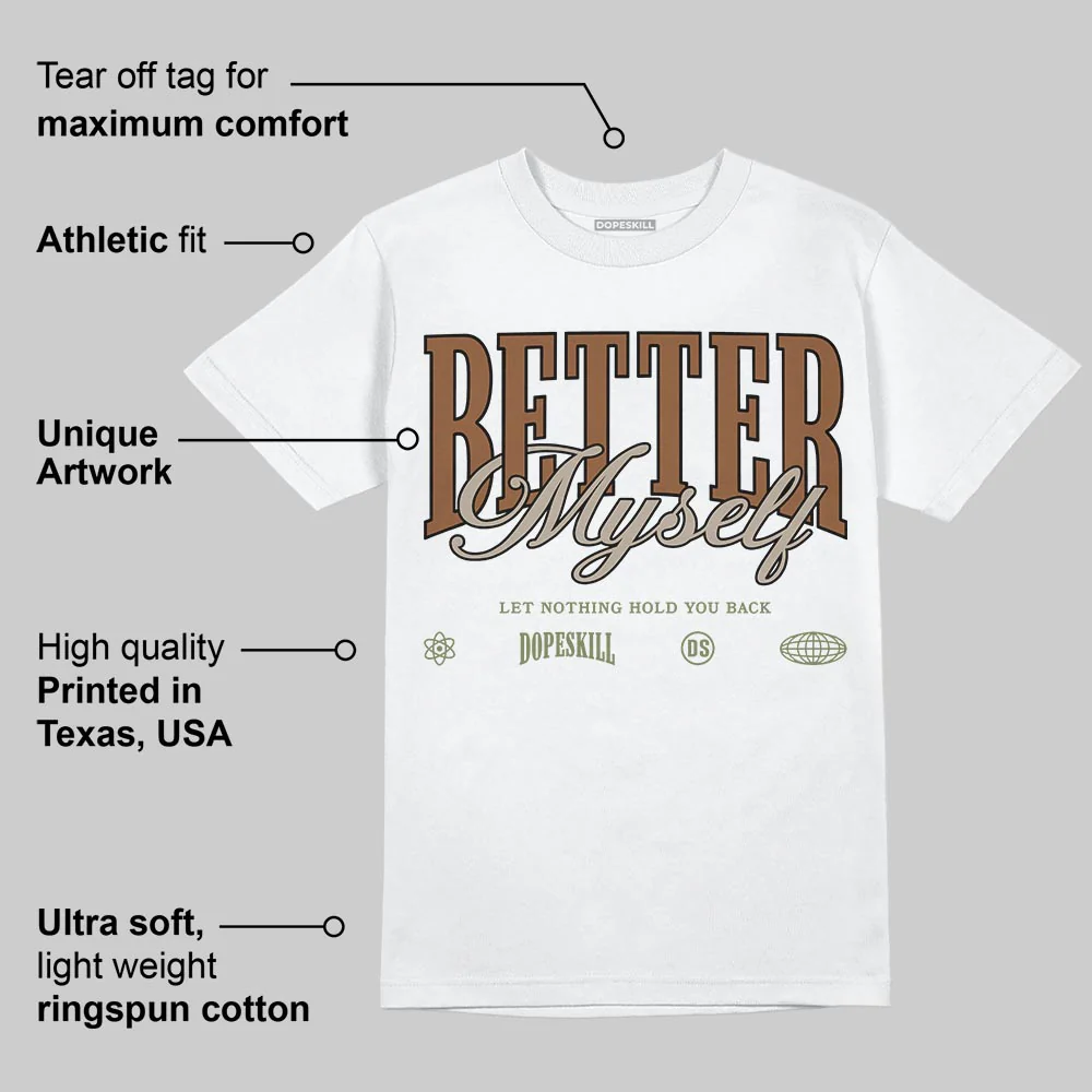 NB 2010 “Pecan” DopeSkill T-Shirt Better Myself Graphic - Image 3