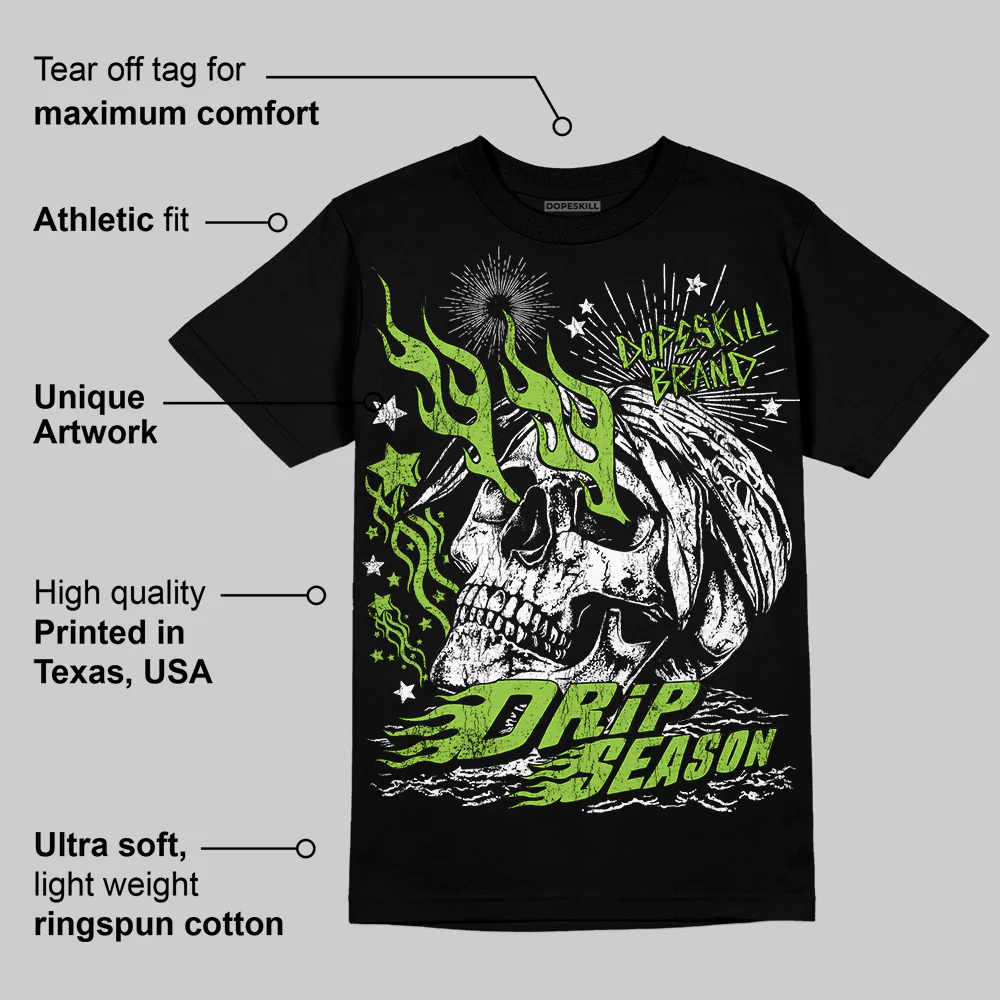Neon Green Collection DopeSkill T-Shirt Drip Season Graphic - Image 4