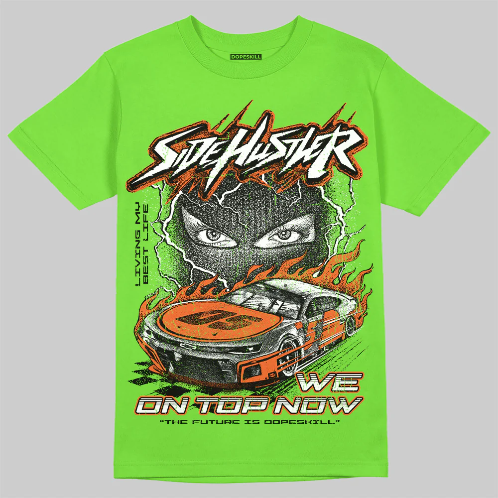 Neon Green Collection DopeSkill T-Shirt New Side Hustler Graphic - Image 3