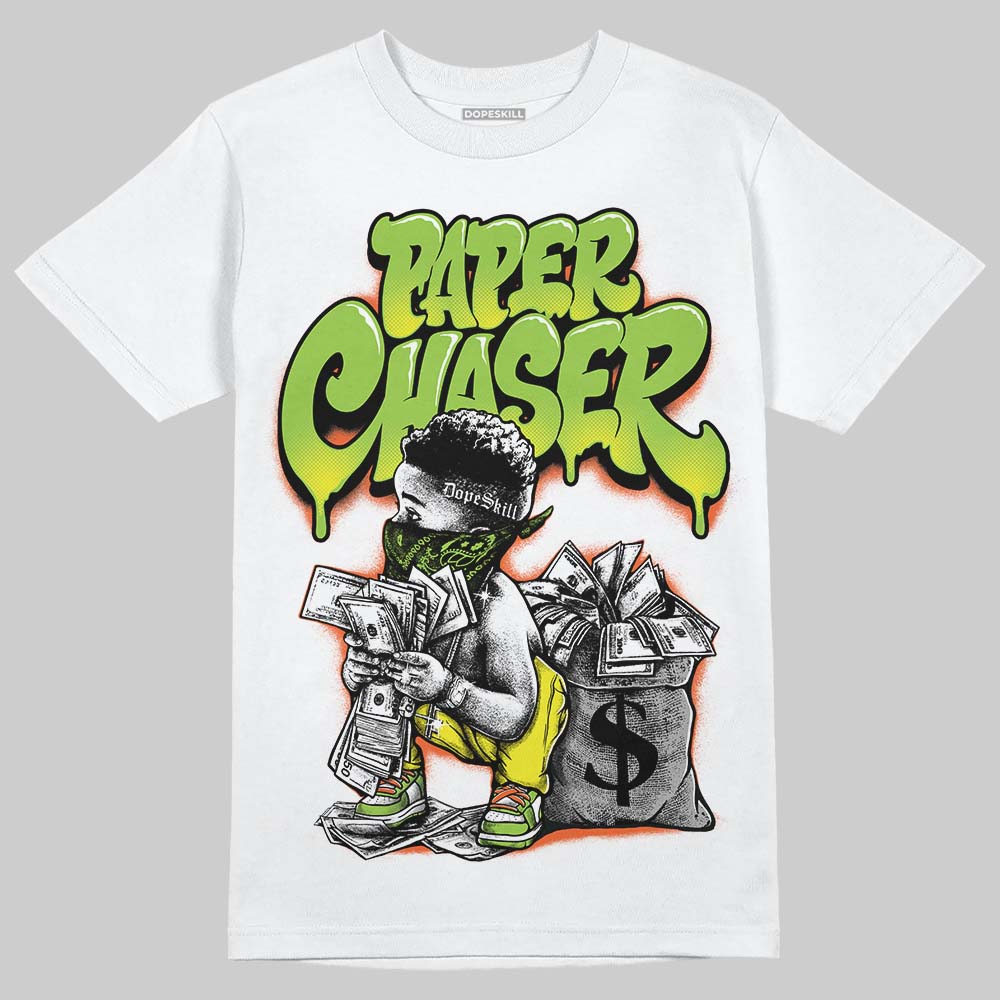 Neon Green 'Paper Chaser Boy' DopeSkill Graphic T-Shirt - Image 2