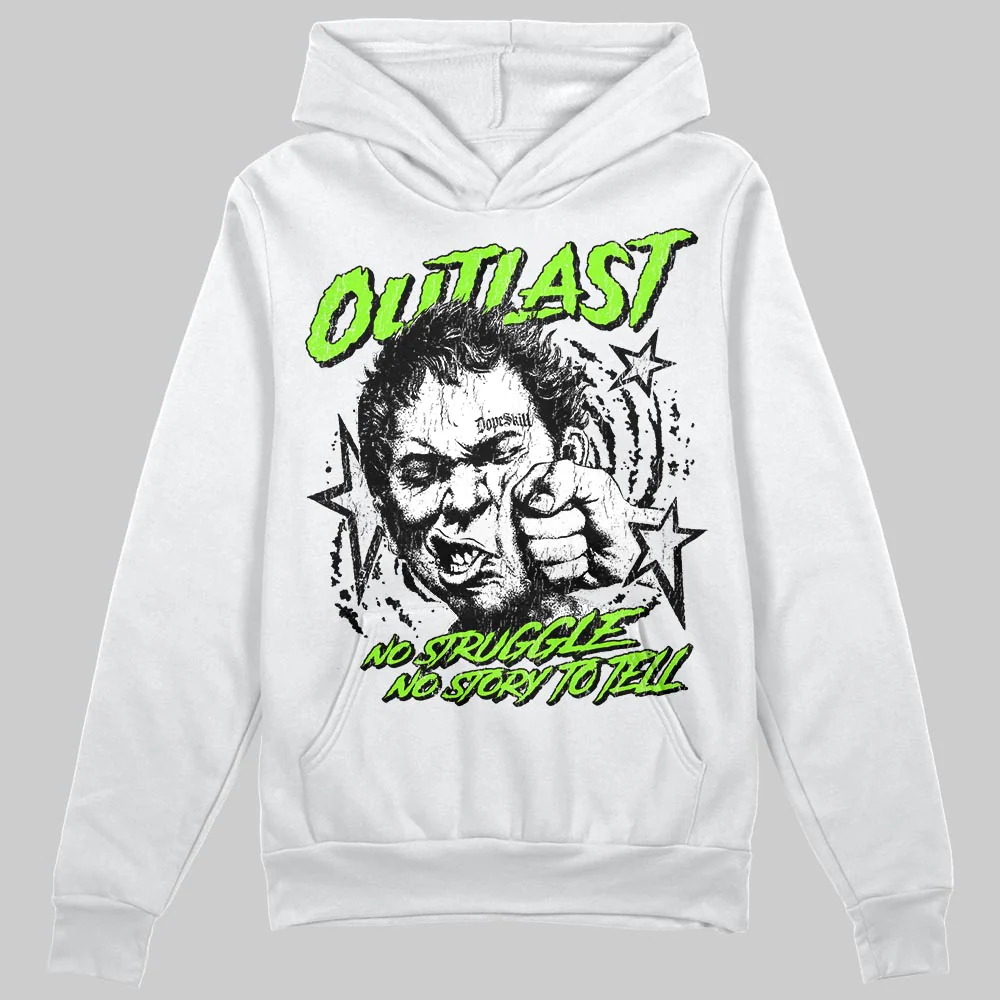 Neon Green 'Outlast' DopeSkill Graphic Hoodie - Image 2