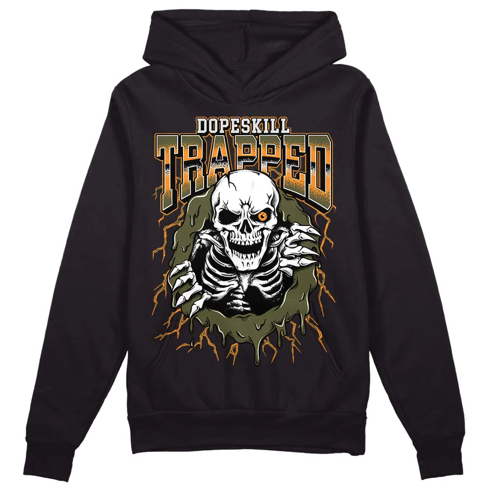 Olive 5s DopeSkill Hoodie Sweatshirt Trapped Halloween Graphic - Image 2