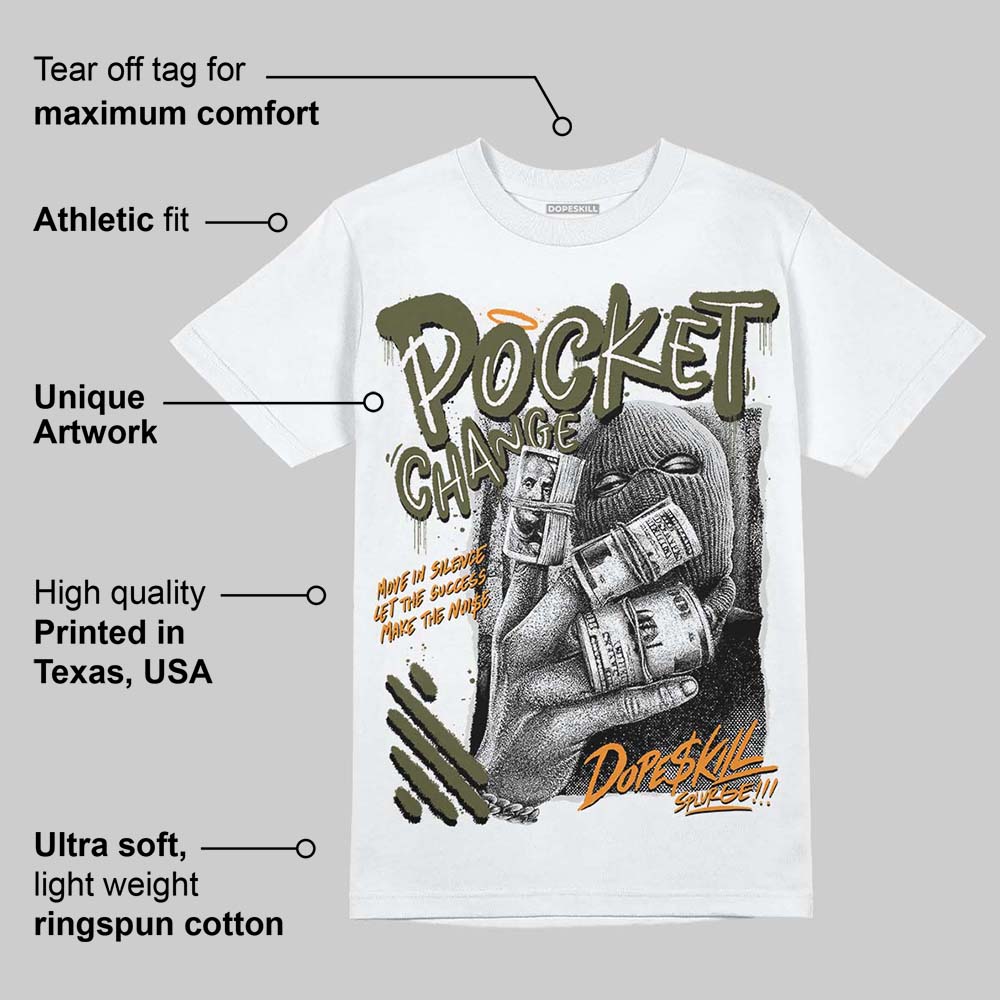 Olive 5s DopeSkill T-Shirt Pocket Change Graphic - Image 4