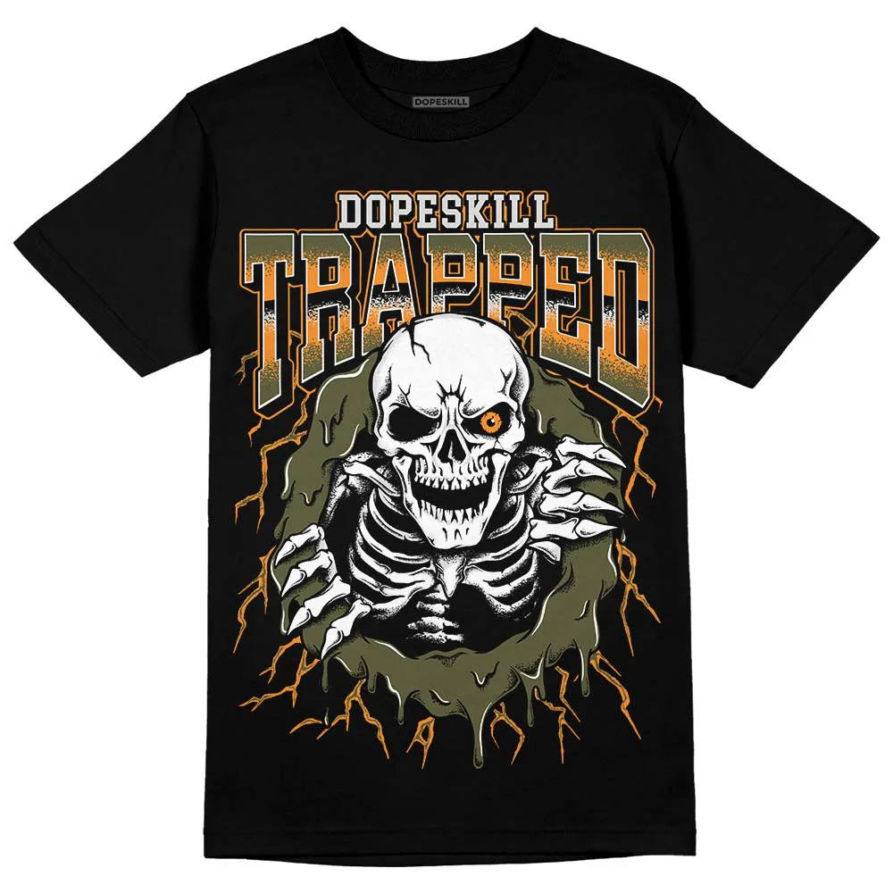 Olive 5s DopeSkill T-Shirt Trapped Halloween Graphic - Image 2