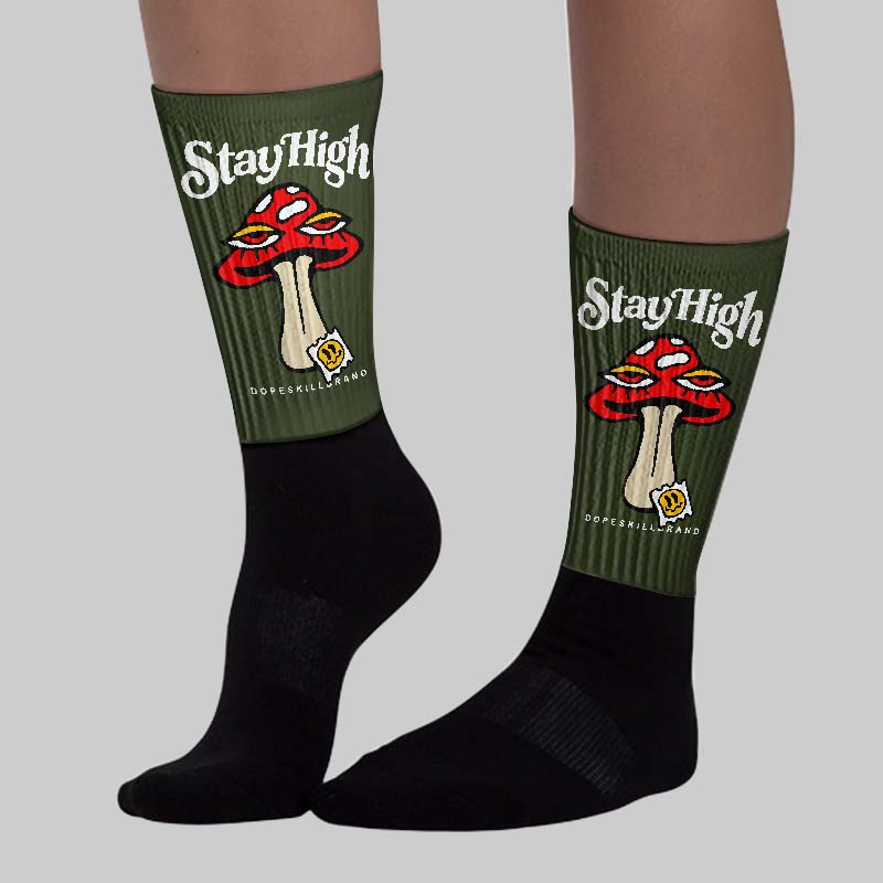 Olive Collection DopeSkill Sublimated Socks Stay High Graphic - Image 3