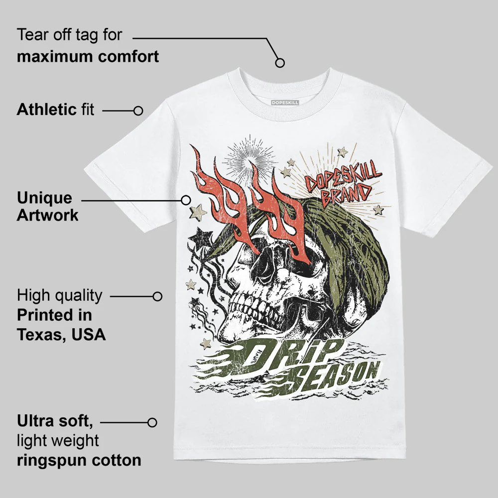 Olive Collection DopeSkill T-Shirt Drip Season Graphic - Image 4