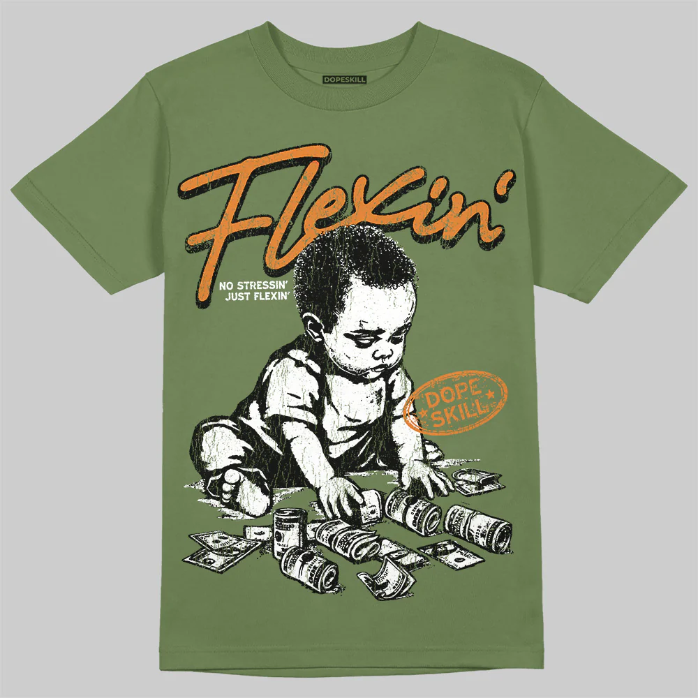 Olive Collection DopeSkill T-Shirt Flexin' Graphic - Image 3