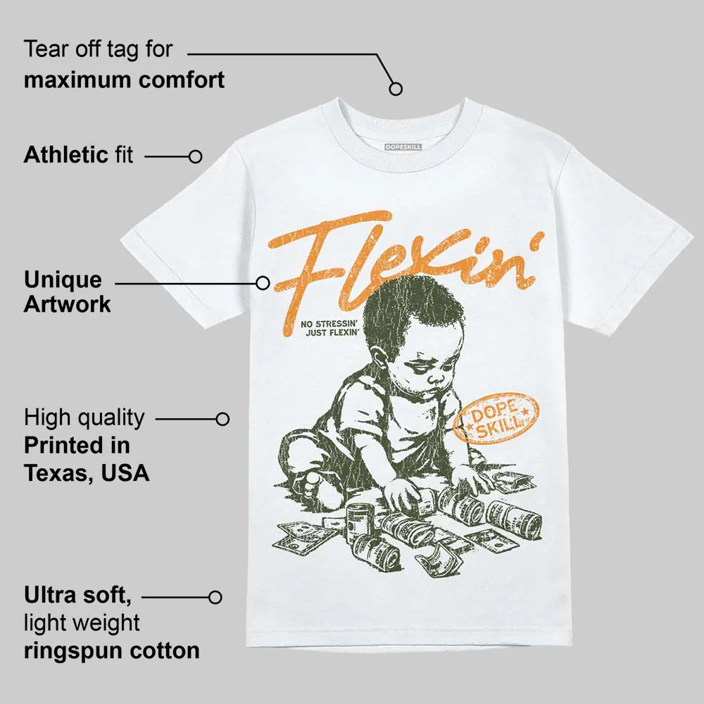 Olive Collection DopeSkill T-Shirt Flexin' Graphic - Image 4