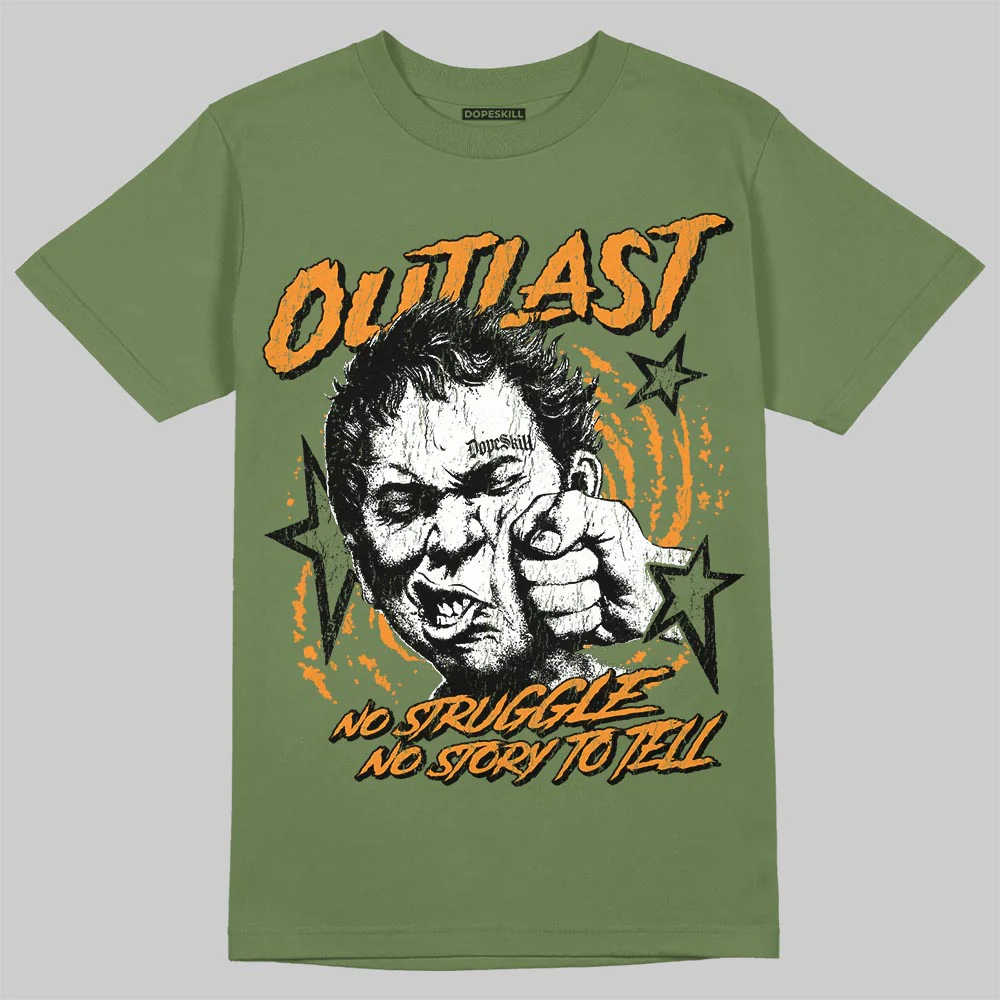 Olive 'Outlast' DopeSkill Graphic T-Shirt - Image 3