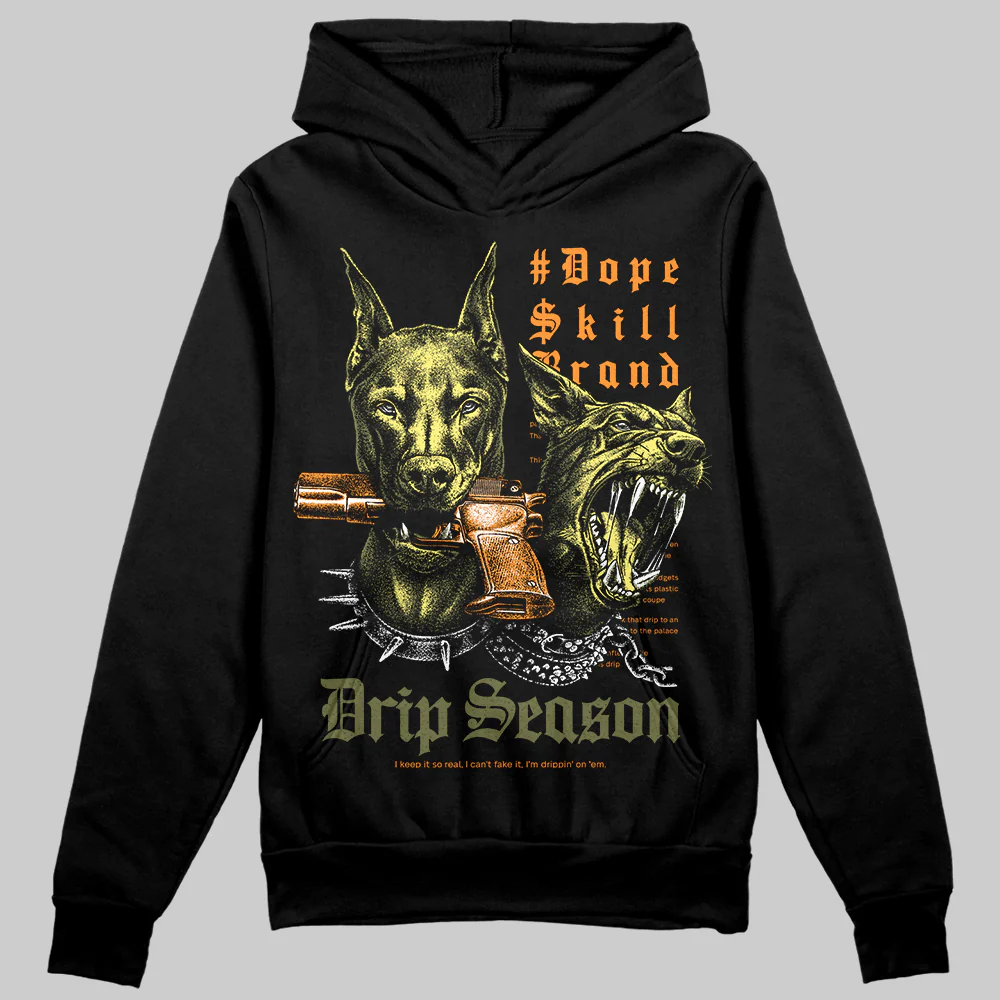 Olive 'New Drip Season' DopeSkill Graphic Hoodie - Image 2