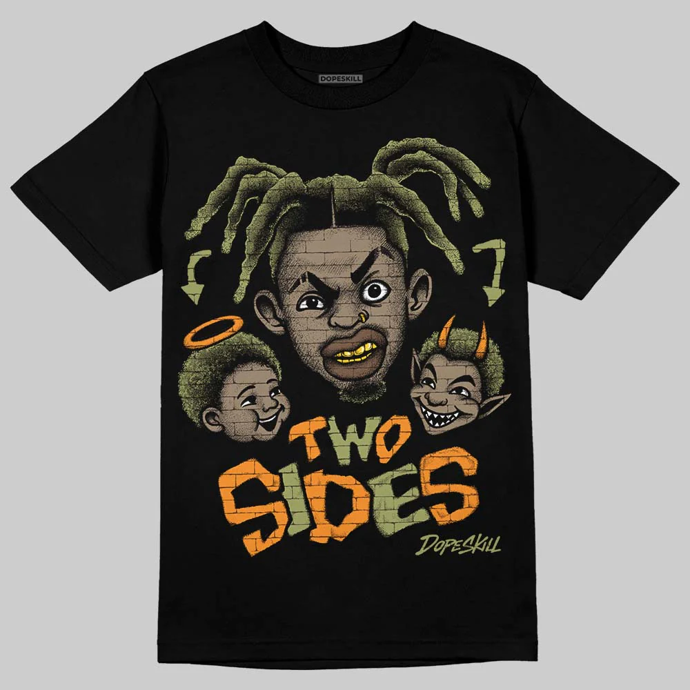Olive 'Two Sides' DopeSkill Graphic T-Shirt - Image 2