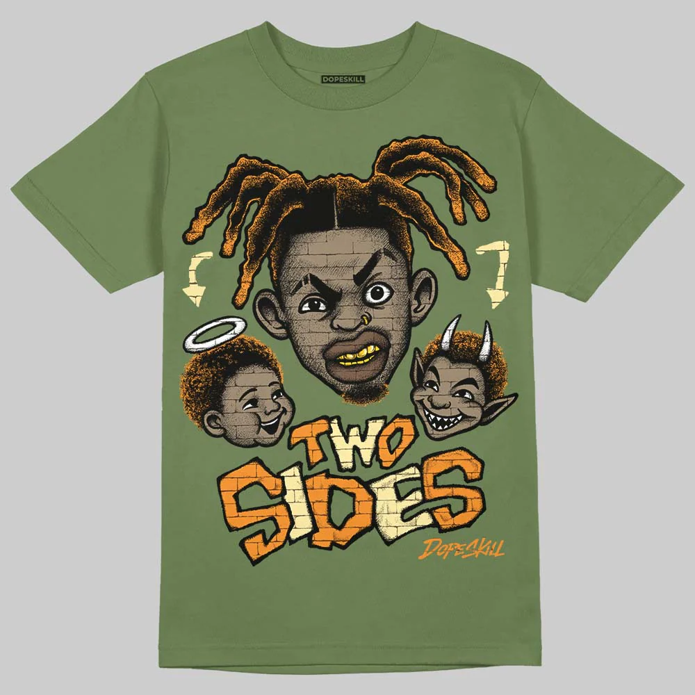Olive 'Two Sides' DopeSkill Graphic T-Shirt - Image 3