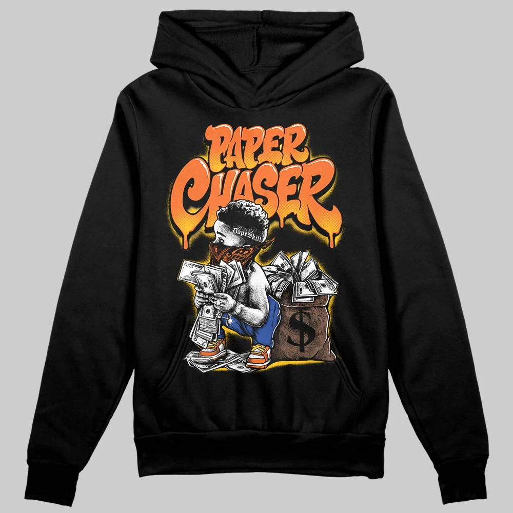 Orange 'Paper Chaser Boy' DopeSkill Graphic Hoodie - Image 2
