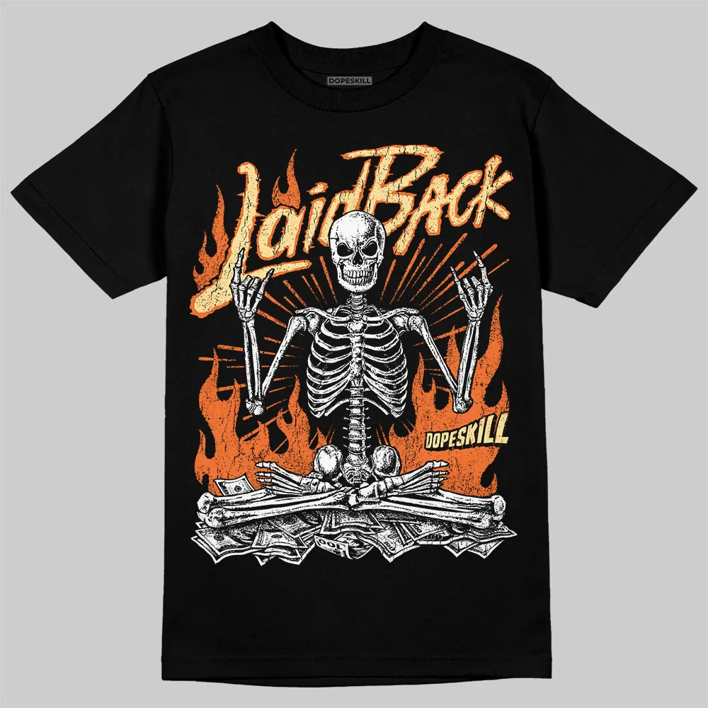 Orange 'Laid Back' DopeSkill Graphic T-Shirt - Image 2