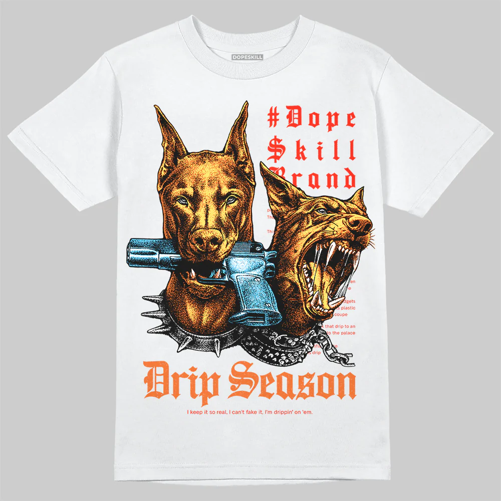 Orange 'New Drip Season' DopeSkill Graphic T-Shirt