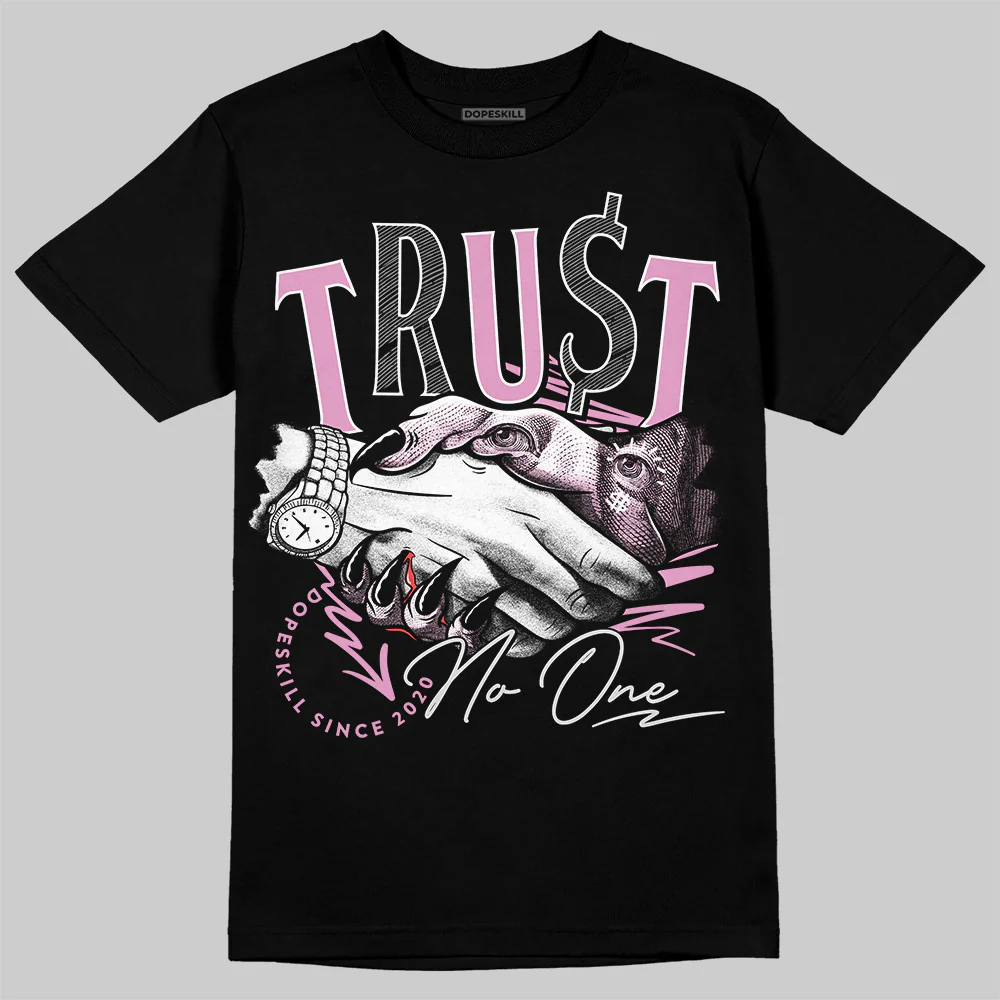Orchid 4s DopeSkill T-Shirt Trust No One Graphic - Image 2