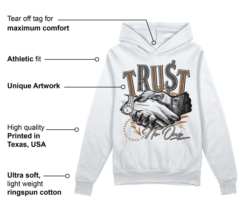 Palomino 3s DopeSkill Hoodie Sweatshirt Trust No One Graphic - Image 3