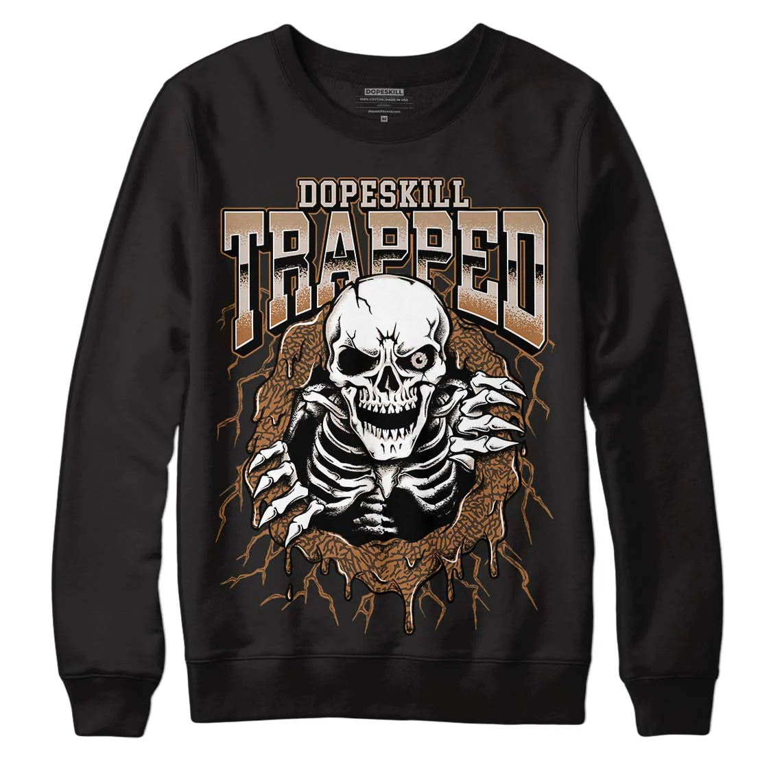 Palomino 3s DopeSkill Sweatshirt Trapped Halloween Graphic - Image 2
