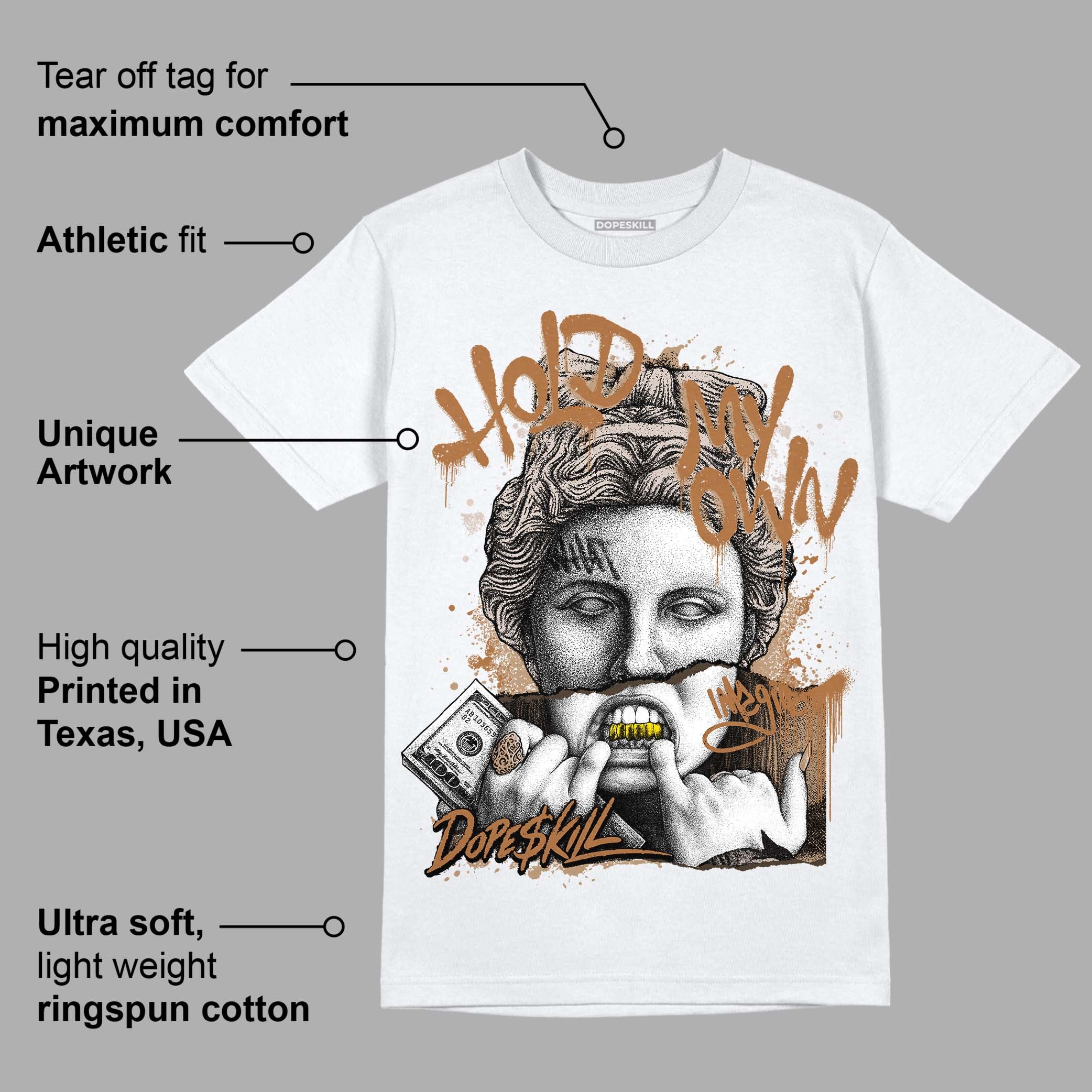Palomino 3s DopeSkill T-Shirt Hold My Own Graphic - Image 3